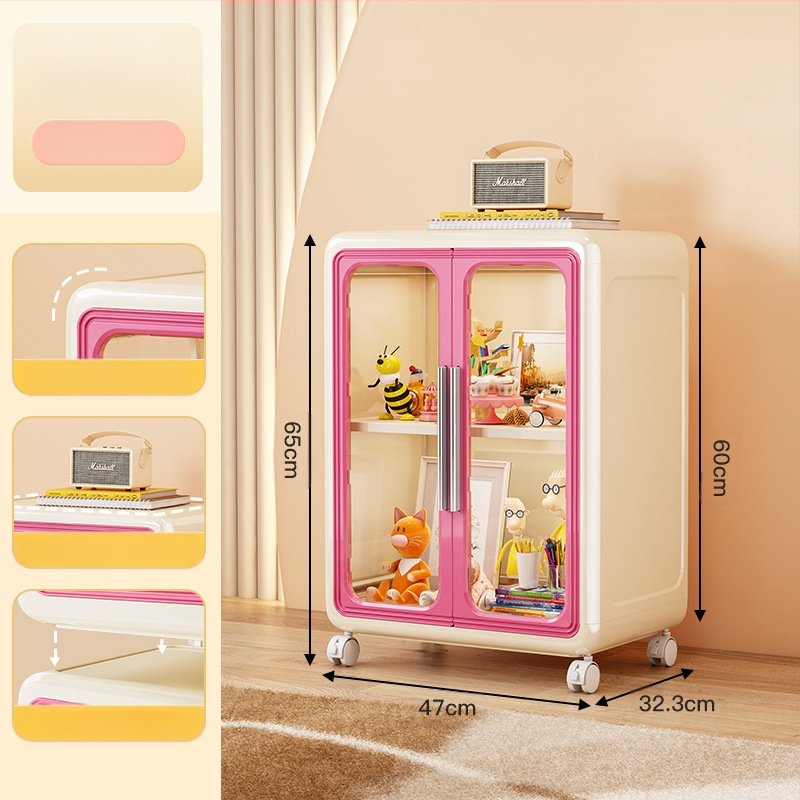 Majapidamises kasutatavate koomiksitega laste mänguasjade hoiukapi kapp, raamatute hoiuriiul, suure mahutavusega plastist multifunktsionaalne hoiukapp