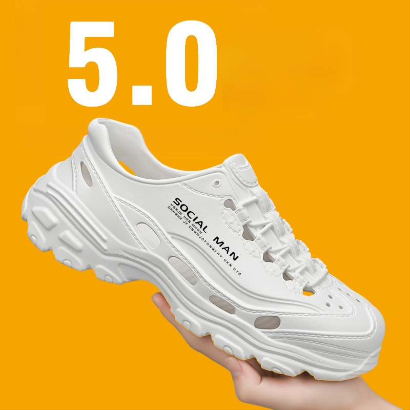 Prekogranične ljetne klompe s mekim potplatom, lagane cipele za roditelje i djecu, ležerne cipele za plažu, sandale s osjećajem kake, muške cipele s debelim potplatom