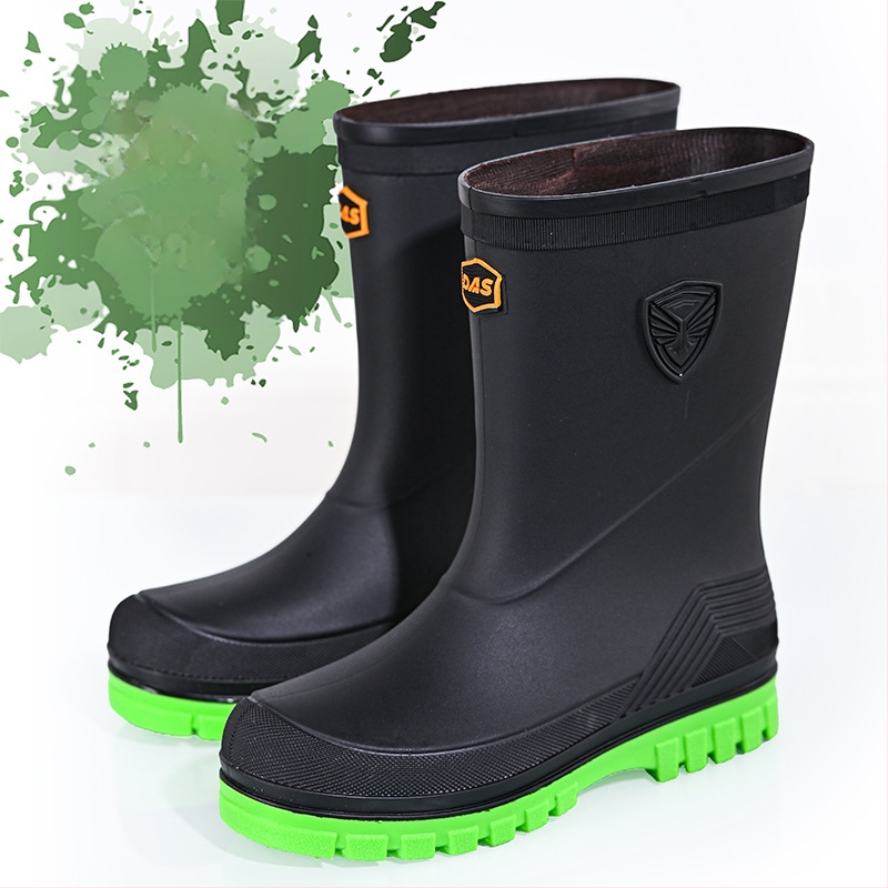 2025. aasta talvised meeste polsterdatud kummist saapad kulleritele, libisemiskindlad veekindlad kummist kingad, poolsääreni ulatuvad tööjalatsid
