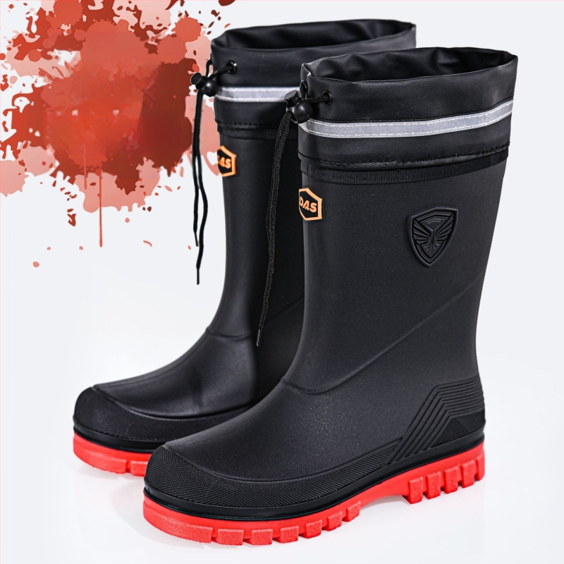 2025. aasta talvised meeste polsterdatud kummist saapad kulleritele, libisemiskindlad veekindlad kummist kingad, poolsääreni ulatuvad tööjalatsid