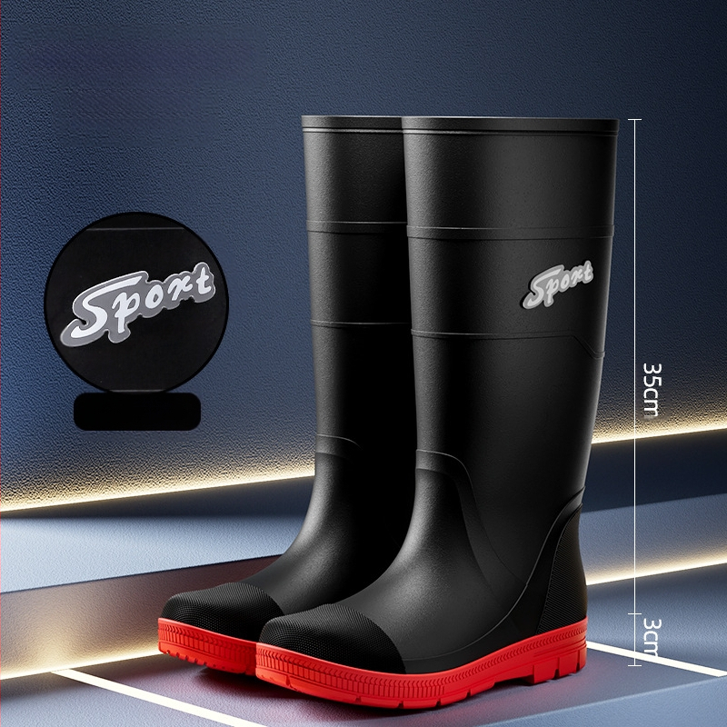 Meeste kummist saapad, kõrge toruga, veekindlad, libisemiskindlad, kummist kingad, kalastuskingad torus, kulumiskindlad, pika toruga, hulgimüük