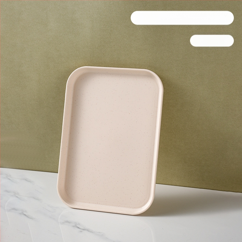 Kerge luksuslik plastkandik käepidemega, kahe kõrvaga kõrgekvaliteediline majapidamistee kandik, õhtusöögikandik, ärirestorani paksendatud suur kandik