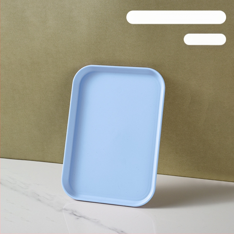 Kerge luksuslik plastkandik käepidemega, kahe kõrvaga kõrgekvaliteediline majapidamistee kandik, õhtusöögikandik, ärirestorani paksendatud suur kandik