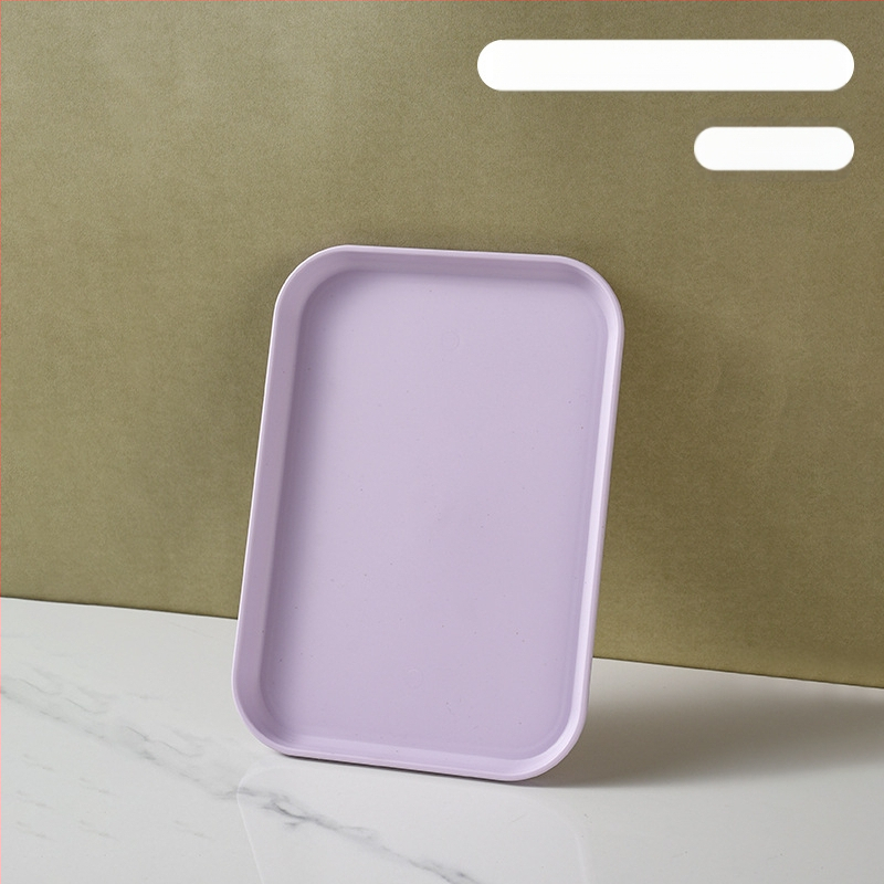 Kerge luksuslik plastkandik käepidemega, kahe kõrvaga kõrgekvaliteediline majapidamistee kandik, õhtusöögikandik, ärirestorani paksendatud suur kandik