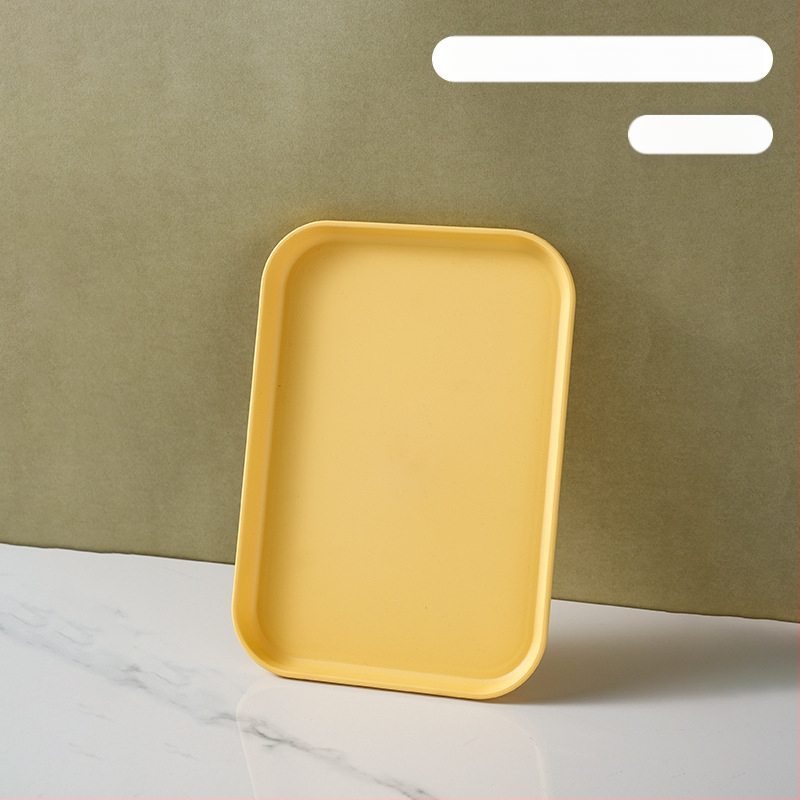 Kerge luksuslik plastkandik käepidemega, kahe kõrvaga kõrgekvaliteediline majapidamistee kandik, õhtusöögikandik, ärirestorani paksendatud suur kandik