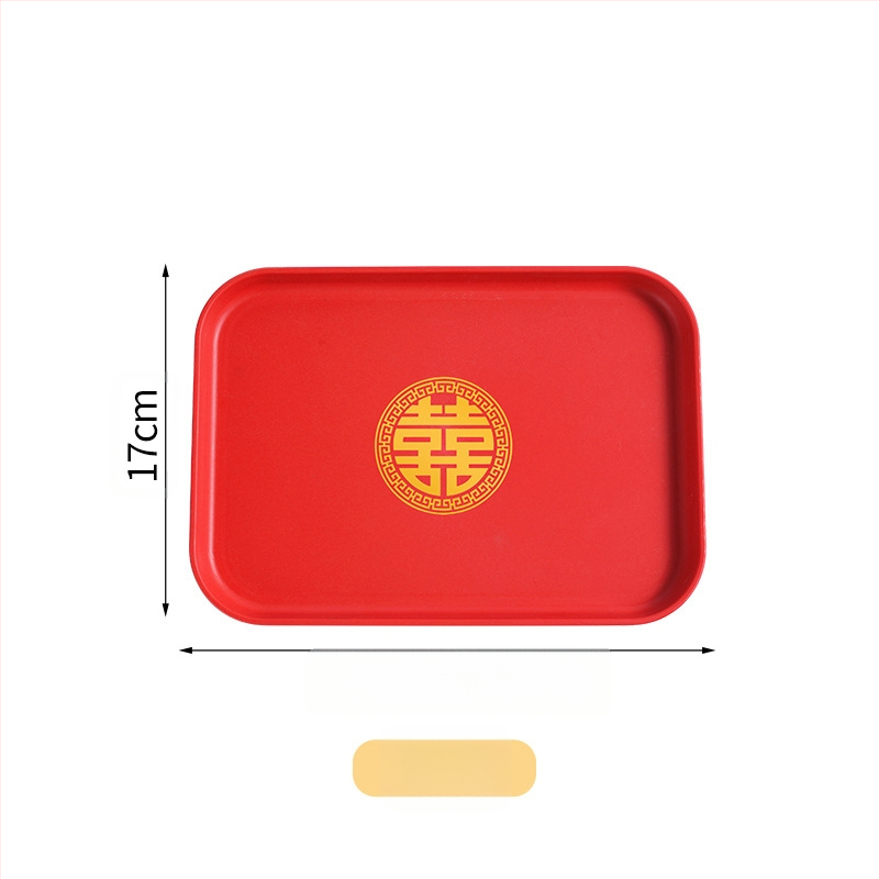 Kerge luksuslik plastkandik käepidemega, kahe kõrvaga kõrgekvaliteediline majapidamistee kandik, õhtusöögikandik, ärirestorani paksendatud suur kandik