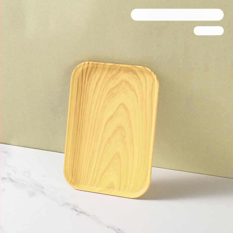 Kerge luksuslik plastkandik käepidemega, kahe kõrvaga kõrgekvaliteediline majapidamistee kandik, õhtusöögikandik, ärirestorani paksendatud suur kandik