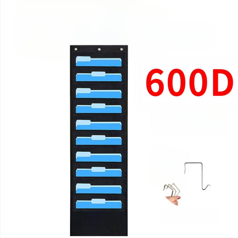 Torba za vješanje knjiga i časopisa od 10 slojeva Oxford tkanine za vrata, 10 slojeva, za pohranu dokumenata, uredske mape.