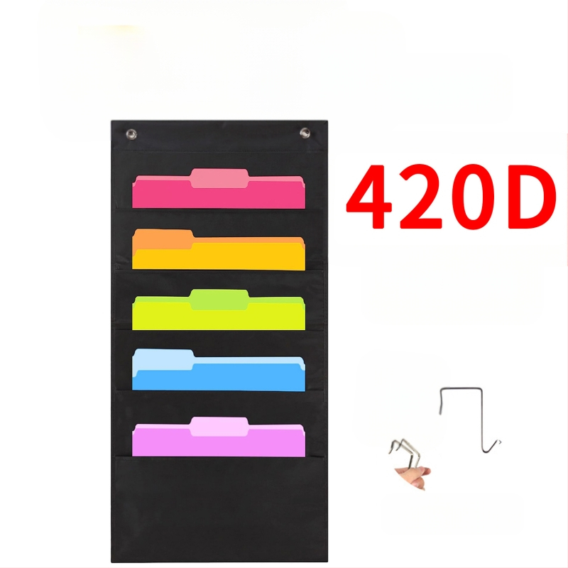 Torba za vješanje knjiga i časopisa od 10 slojeva Oxford tkanine za vrata, 10 slojeva, za pohranu dokumenata, uredske mape.