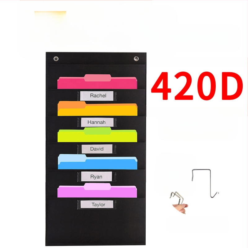 Torba za vješanje knjiga i časopisa od 10 slojeva Oxford tkanine za vrata, 10 slojeva, za pohranu dokumenata, uredske mape.