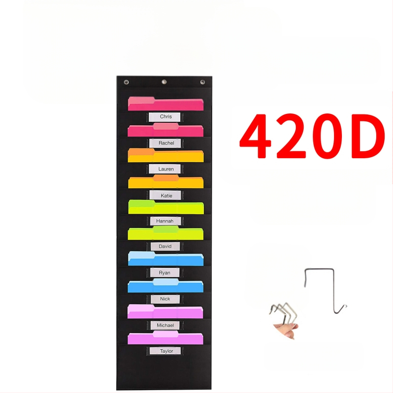 Torba za vješanje knjiga i časopisa od 10 slojeva Oxford tkanine za vrata, 10 slojeva, za pohranu dokumenata, uredske mape.