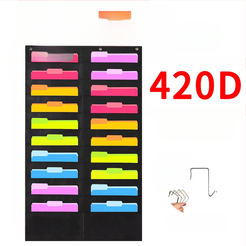 Torba za vješanje knjiga i časopisa od 10 slojeva Oxford tkanine za vrata, 10 slojeva, za pohranu dokumenata, uredske mape.