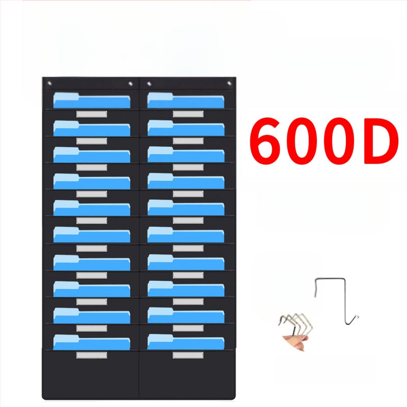 Torba za vješanje knjiga i časopisa od 10 slojeva Oxford tkanine za vrata, 10 slojeva, za pohranu dokumenata, uredske mape.