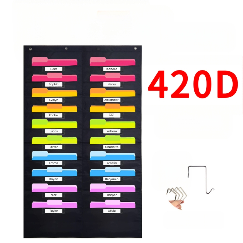 Torba za vješanje knjiga i časopisa od 10 slojeva Oxford tkanine za vrata, 10 slojeva, za pohranu dokumenata, uredske mape.