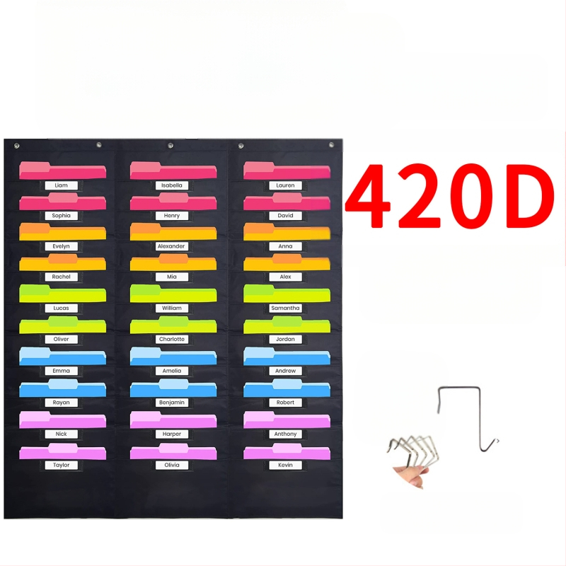 Torba za vješanje knjiga i časopisa od 10 slojeva Oxford tkanine za vrata, 10 slojeva, za pohranu dokumenata, uredske mape.