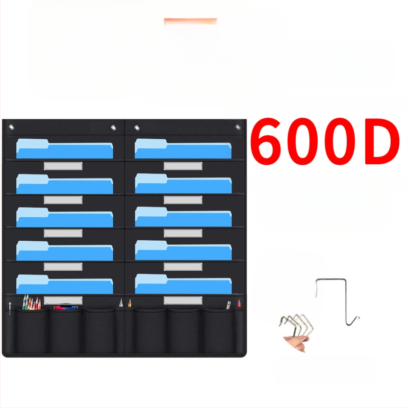 Torba za vješanje knjiga i časopisa od 10 slojeva Oxford tkanine za vrata, 10 slojeva, za pohranu dokumenata, uredske mape.