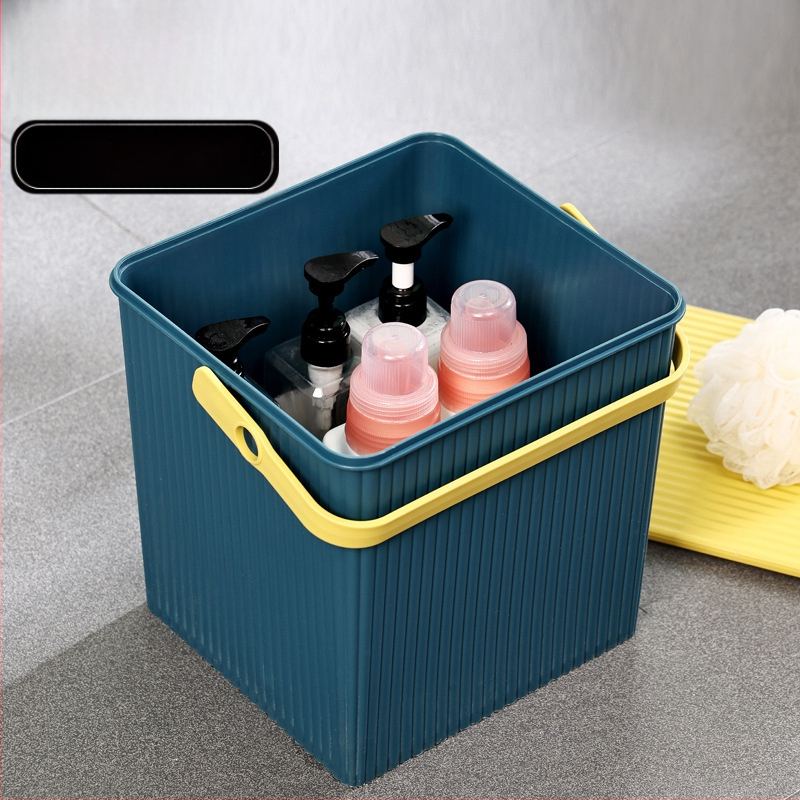 Paksendatud nuku ruudukujuline hoiutünn kaanega kaasaskantav mitmeotstarbeline hoiutünn plastist vanniraamiga vannikorviga tool mänguasjade hulgimüük