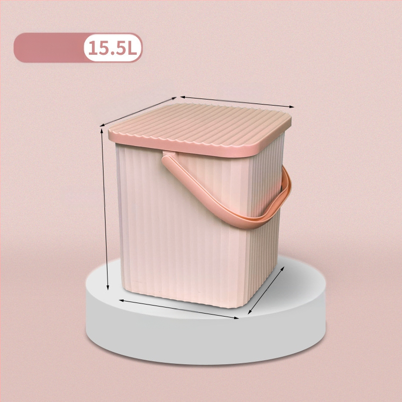 Paksendatud nuku ruudukujuline hoiutünn kaanega kaasaskantav mitmeotstarbeline hoiutünn plastist vanniraamiga vannikorviga tool mänguasjade hulgimüük