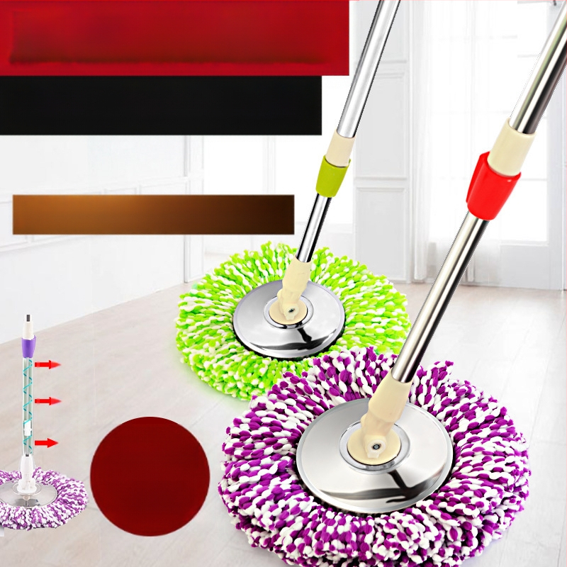 Munkatakarékos univerzális forgó rúdfejjel ellátott felmosórongy, vastagított rozsdamentes acél felmosófej-csere, tökéletes lusta embereknek, egyrészes cseppszállítás