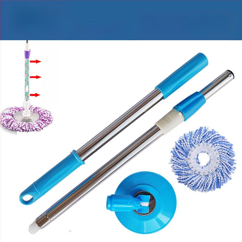 Munkatakarékos univerzális forgó rúdfejjel ellátott felmosórongy, vastagított rozsdamentes acél felmosófej-csere, tökéletes lusta embereknek, egyrészes cseppszállítás