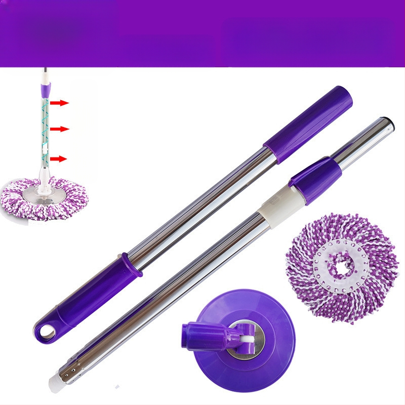 Munkatakarékos univerzális forgó rúdfejjel ellátott felmosórongy, vastagított rozsdamentes acél felmosófej-csere, tökéletes lusta embereknek, egyrészes cseppszállítás
