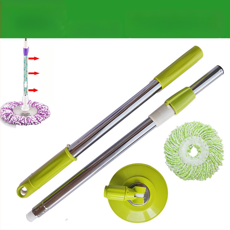 Munkatakarékos univerzális forgó rúdfejjel ellátott felmosórongy, vastagított rozsdamentes acél felmosófej-csere, tökéletes lusta embereknek, egyrészes cseppszállítás