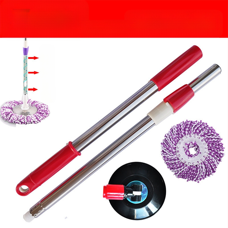 Munkatakarékos univerzális forgó rúdfejjel ellátott felmosórongy, vastagított rozsdamentes acél felmosófej-csere, tökéletes lusta embereknek, egyrészes cseppszállítás