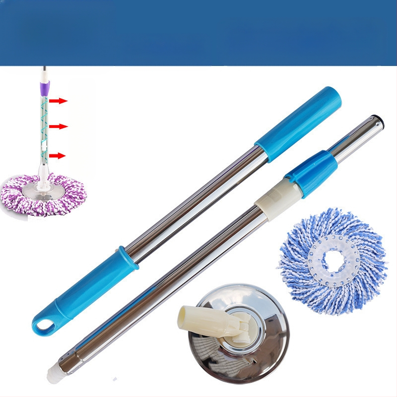 Munkatakarékos univerzális forgó rúdfejjel ellátott felmosórongy, vastagított rozsdamentes acél felmosófej-csere, tökéletes lusta embereknek, egyrészes cseppszállítás