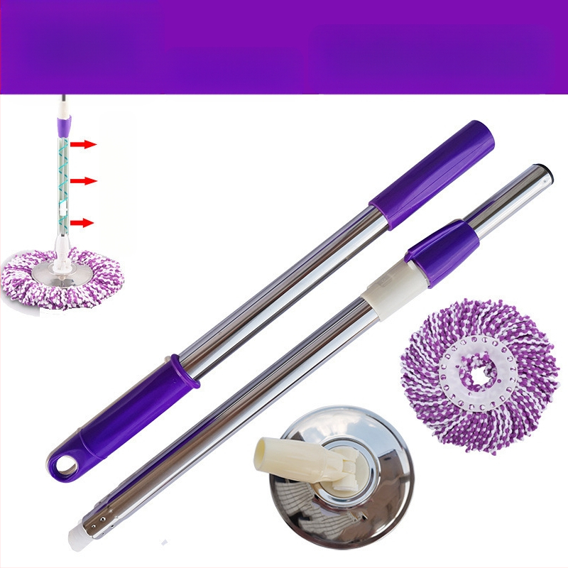 Munkatakarékos univerzális forgó rúdfejjel ellátott felmosórongy, vastagított rozsdamentes acél felmosófej-csere, tökéletes lusta embereknek, egyrészes cseppszállítás