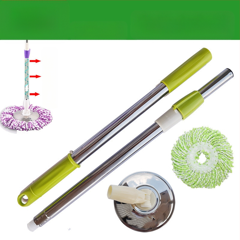 Munkatakarékos univerzális forgó rúdfejjel ellátott felmosórongy, vastagított rozsdamentes acél felmosófej-csere, tökéletes lusta embereknek, egyrészes cseppszállítás