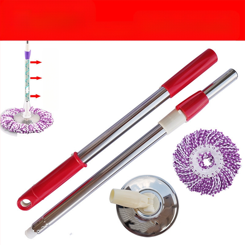 Munkatakarékos univerzális forgó rúdfejjel ellátott felmosórongy, vastagított rozsdamentes acél felmosófej-csere, tökéletes lusta embereknek, egyrészes cseppszállítás