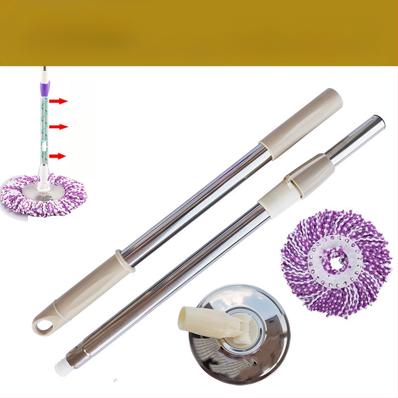 Munkatakarékos univerzális forgó rúdfejjel ellátott felmosórongy, vastagított rozsdamentes acél felmosófej-csere, tökéletes lusta embereknek, egyrészes cseppszállítás