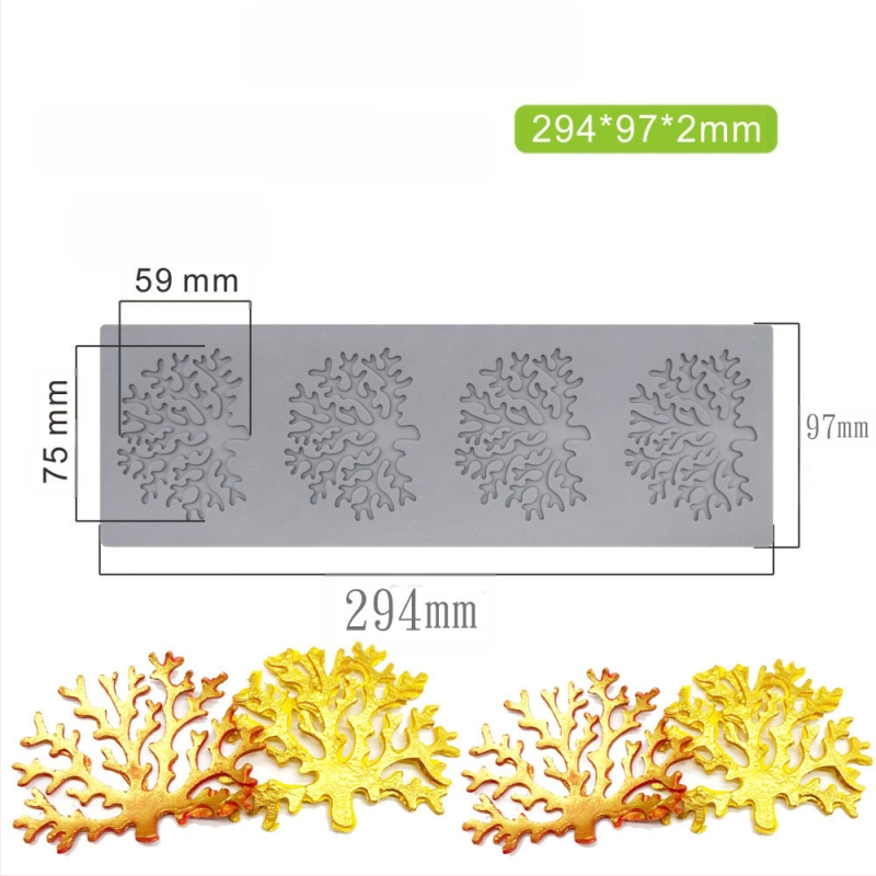 Nėrinių iškirptų lapų traškių formų kūrybinė patiekalų dekoracija molekulinė virtuvė prancūziškų lapų šokolado silikoninė kepimo forma