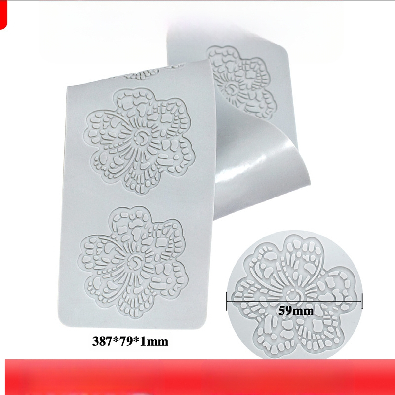 Nėrinių iškirptų lapų traškių formų kūrybinė patiekalų dekoracija molekulinė virtuvė prancūziškų lapų šokolado silikoninė kepimo forma