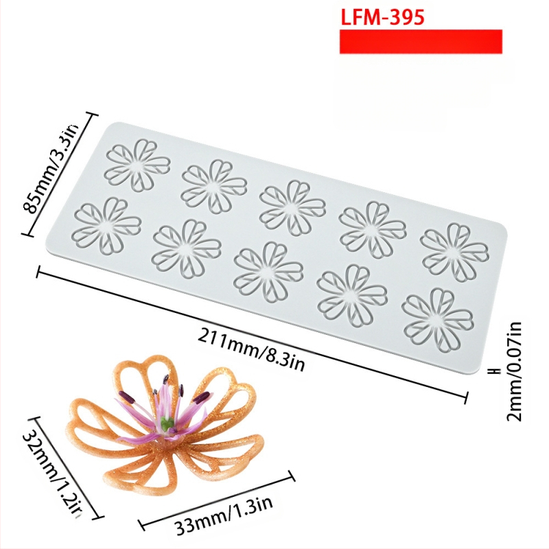 Nėrinių iškirptų lapų traškių formų kūrybinė patiekalų dekoracija molekulinė virtuvė prancūziškų lapų šokolado silikoninė kepimo forma