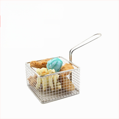 Amerikietiško stiliaus kūrybingi stalo įrankiai, geležiniai kepti užkandžių krepšeliai, bulvyčių fri krepšeliai, kepti krepšeliai, desertui skirti kepti viščiukai, duonos krepšeliai, lėkščių indai