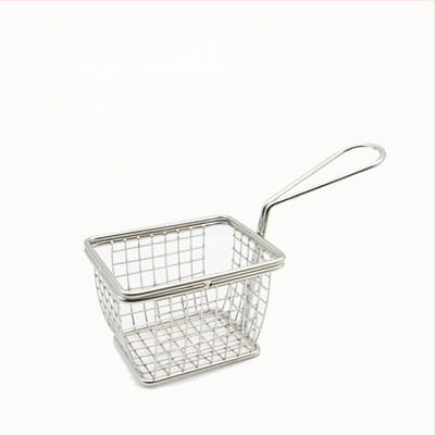 Amerikietiško stiliaus kūrybingi stalo įrankiai, geležiniai kepti užkandžių krepšeliai, bulvyčių fri krepšeliai, kepti krepšeliai, desertui skirti kepti viščiukai, duonos krepšeliai, lėkščių indai