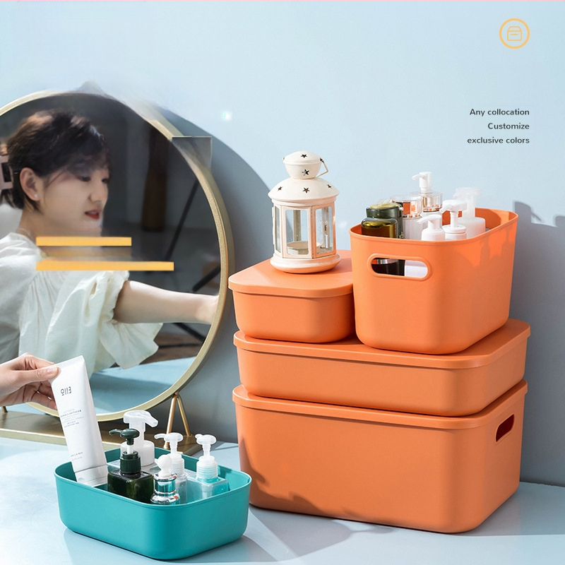 Värviline makaroni hoiukast vannitoa magamistoa kosmeetikamänguasjade tolmukindel hoiukast viieosaline mitmesuguste esemete kinnituskorv