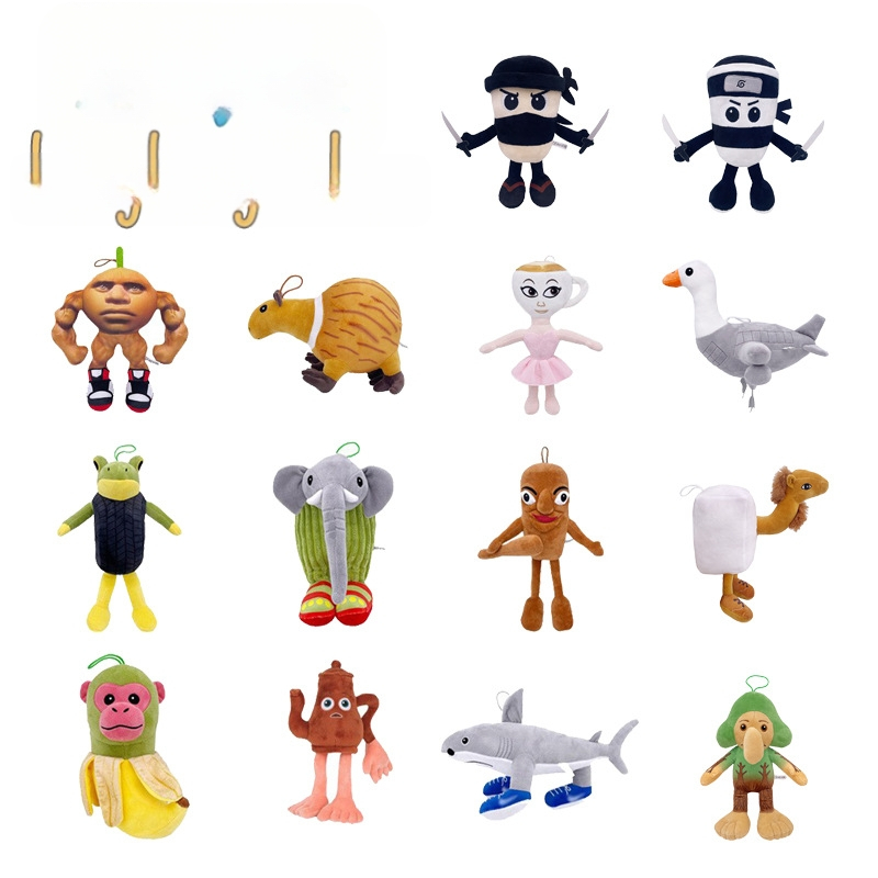 Piiriülene uus Tung Tung Sahur Ameerika mägede ja merede paroodia plush-nukk