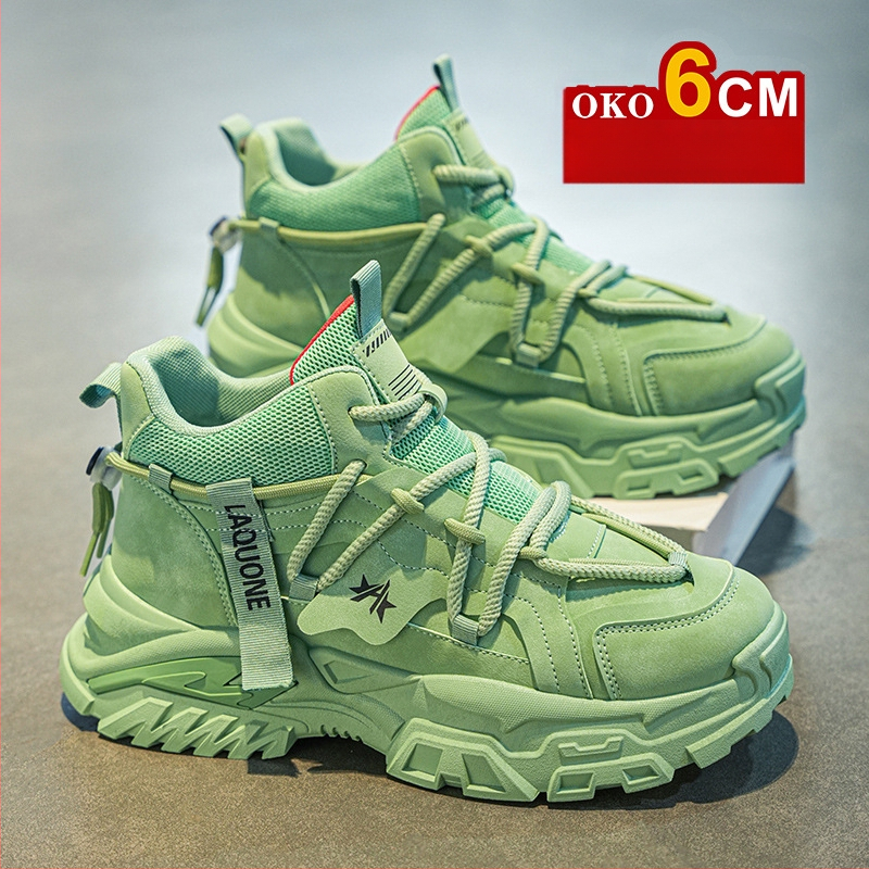 Sügis- ja talvised kõrge säärega meeste kingad, 10 cm kõrgused vabaaja Torre kingad, nähtamatu sisemine kõrgendus, universaalsed kulumiskindlad platvormkingad