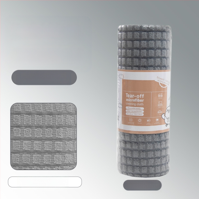 Ръчно късаща се удебелена абсорбираща маслоабсорбираща кърпа за почистване на кухня, домакинска микрофибърна ламинирана щампована кърпа за ръчно късане