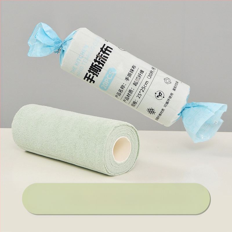 Ръчно късаща се удебелена абсорбираща маслоабсорбираща кърпа за почистване на кухня, домакинска микрофибърна ламинирана щампована кърпа за ръчно късане