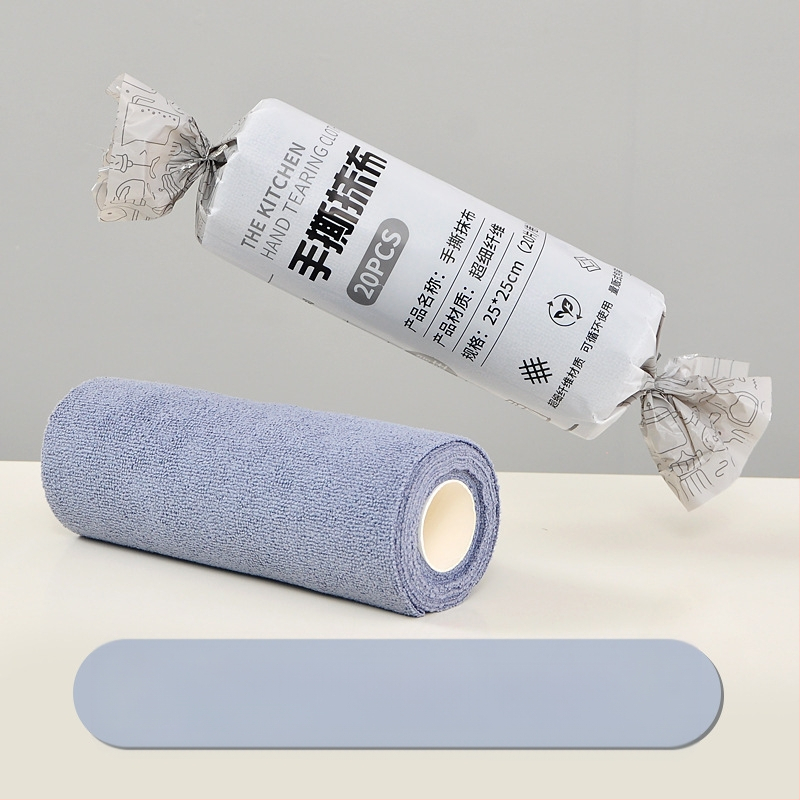 Ръчно късаща се удебелена абсорбираща маслоабсорбираща кърпа за почистване на кухня, домакинска микрофибърна ламинирана щампована кърпа за ръчно късане