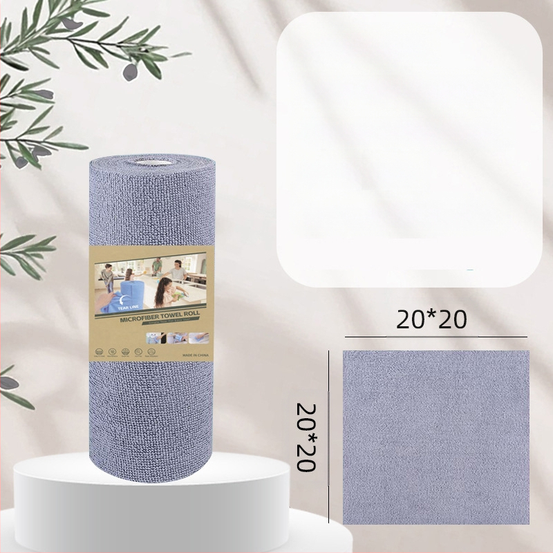 Ръчно късаща се удебелена абсорбираща маслоабсорбираща кърпа за почистване на кухня, домакинска микрофибърна ламинирана щампована кърпа за ръчно късане