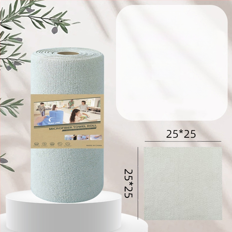 Ръчно късаща се удебелена абсорбираща маслоабсорбираща кърпа за почистване на кухня, домакинска микрофибърна ламинирана щампована кърпа за ръчно късане