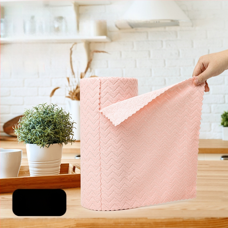 Ръчно късаща се удебелена абсорбираща маслоабсорбираща кърпа за почистване на кухня, домакинска микрофибърна ламинирана щампована кърпа за ръчно късане