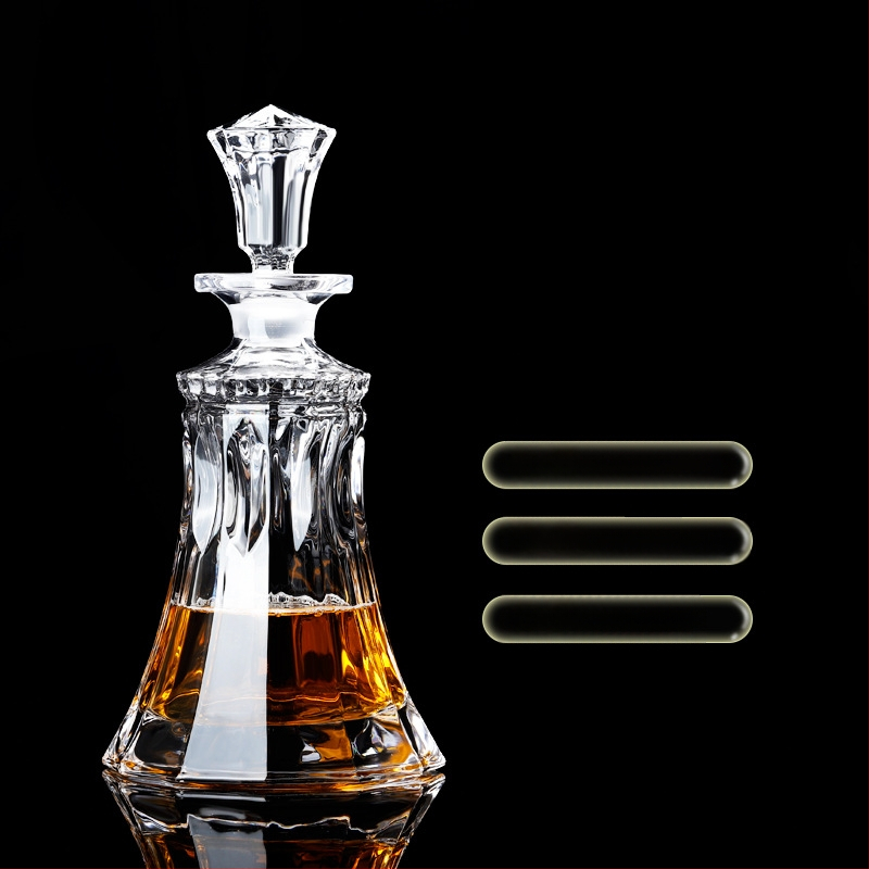 Europietiško stiliaus krištolo stiklinis vyno butelis, asmeninis dekanteris, buitinis sandarus vyno butelis su dangteliu, vyno dozatorius, raudonojo vyno vyno butelis