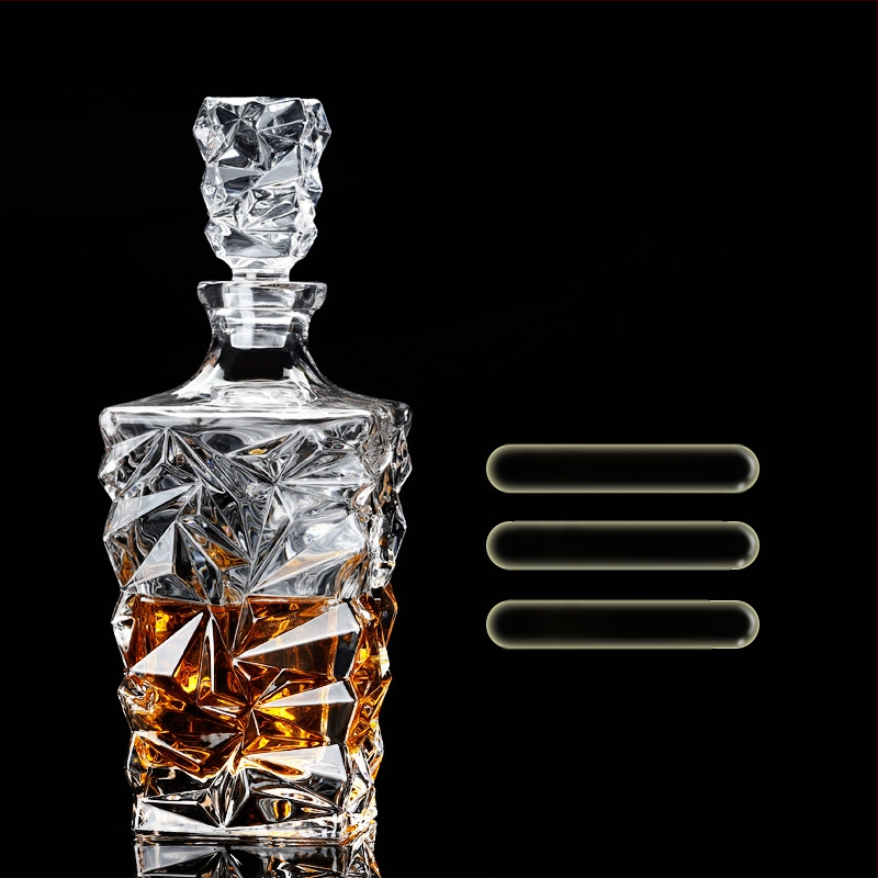 Europietiško stiliaus krištolo stiklinis vyno butelis, asmeninis dekanteris, buitinis sandarus vyno butelis su dangteliu, vyno dozatorius, raudonojo vyno vyno butelis