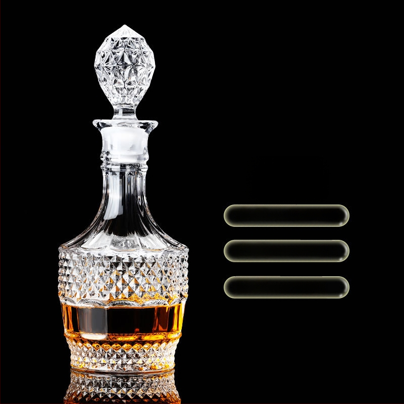 Europietiško stiliaus krištolo stiklinis vyno butelis, asmeninis dekanteris, buitinis sandarus vyno butelis su dangteliu, vyno dozatorius, raudonojo vyno vyno butelis