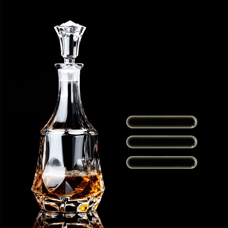 Europietiško stiliaus krištolo stiklinis vyno butelis, asmeninis dekanteris, buitinis sandarus vyno butelis su dangteliu, vyno dozatorius, raudonojo vyno vyno butelis